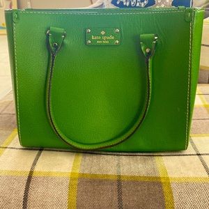Green Kate spade purse